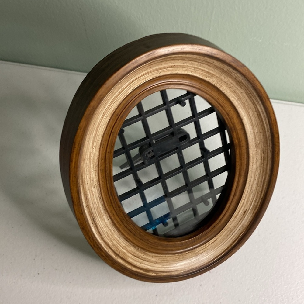 Vintage Oval Hard Plastic Picture Frame